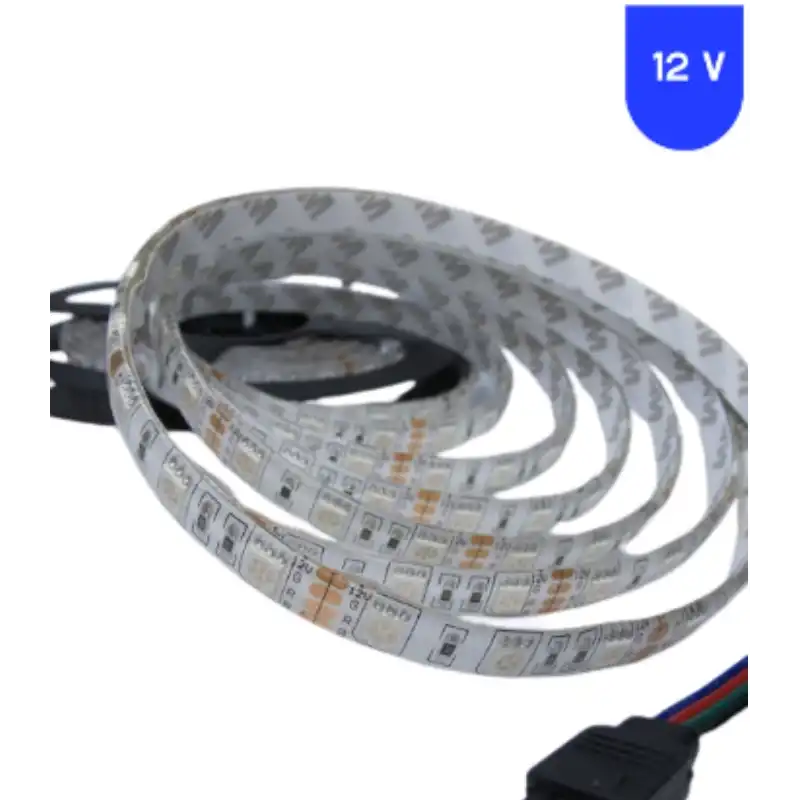 12 Volt RGB 5050 SMD Dış Mekan Led 5 Metre Şerit Led IP65