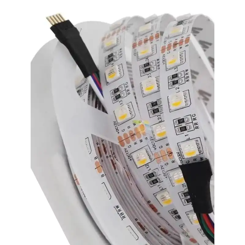 12 Volt RGBW 4 Renk RGB ve Beyaz Renk 5050 SMD İç Mekan 60 Led 5 Metre Şerit Led