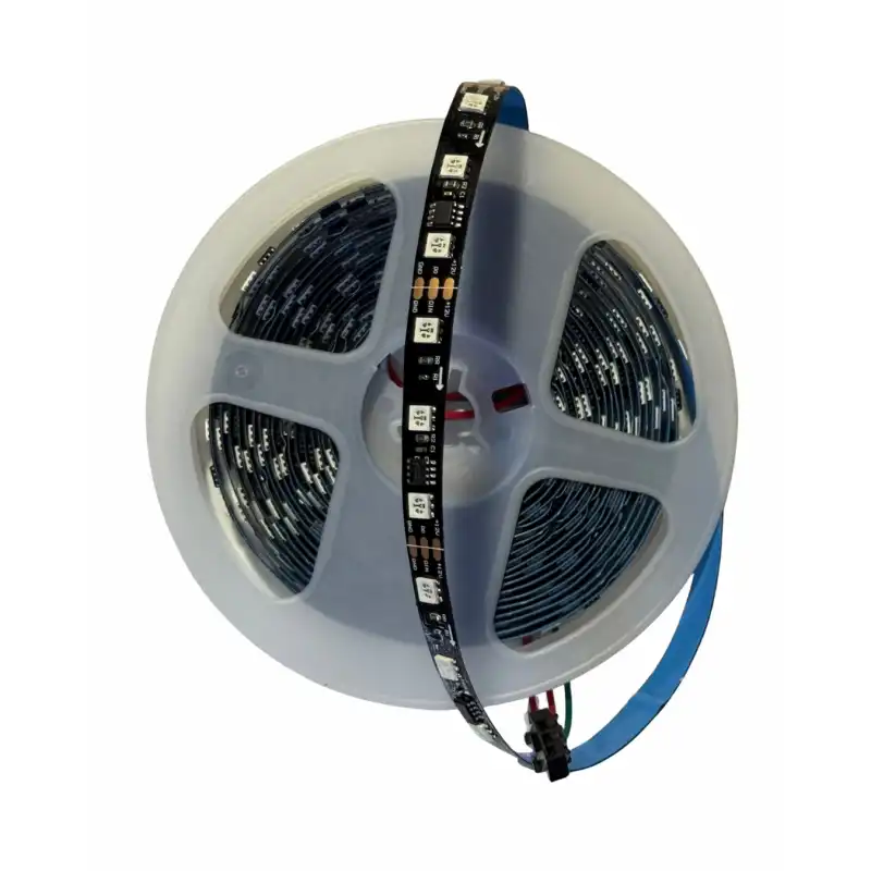 12 Volt Siyah Renk ARGB Pixel Magic Kayar 5050 SMD m/60 Led İç Mekan 5 Metre