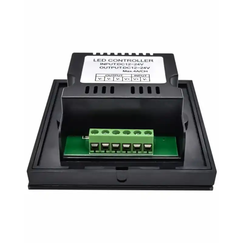 12V - 24V 4A Duvar Tipi Gömme Dokunmatik Cam Panel RGB Led Dimmer