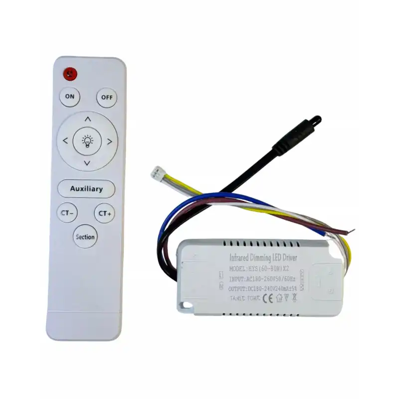 160 Watt (60-80)x2W Sabit Akım 3 Renk 2.4G Uzaktan Kumandalı Led Avize Driver Trafo 180-240V