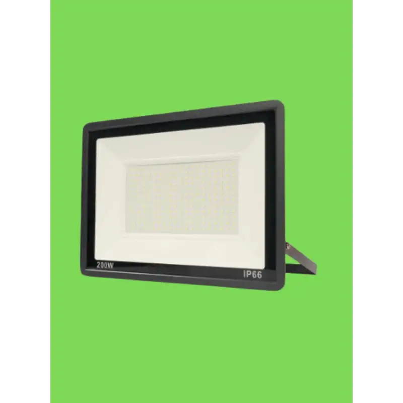 200 Watt Siyah Slim Kasa Yeşil Işık IP65 Led Projektör