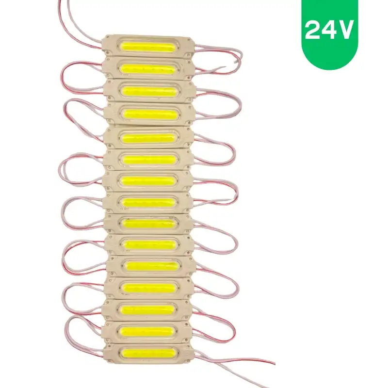 24 volt 2 Watt Beyaz Cob Led Modül IP65 10 Adet Modül