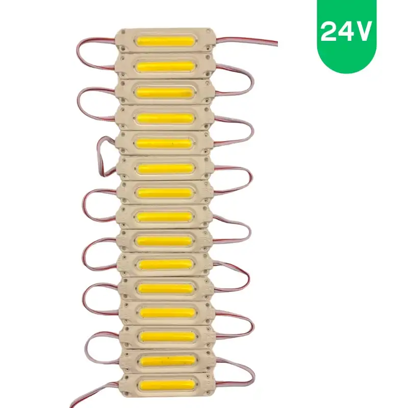 24 volt 2 Watt Günışığı Cob Led Modül IP65 10 Adet Modül