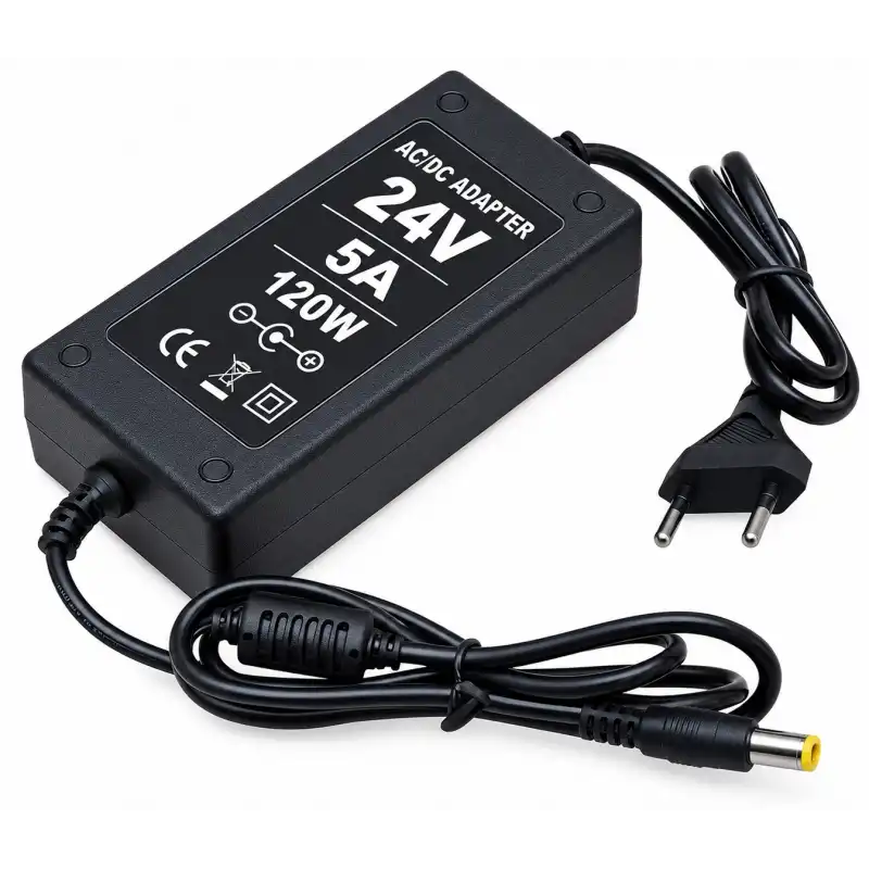24 Volt 5 Amper 120 Watt Laptop Tipi Plastik Kasa Adaptör