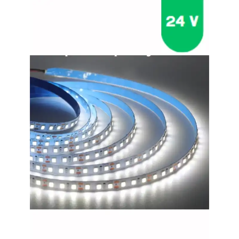 24 Volt 5050 SMD 6500 K Beyaz Dış Mekan 60 Ledli 5 Metre Şerit Led