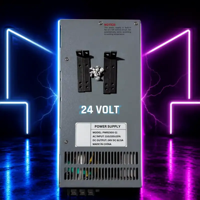 24 Volt 62.5 Amper 1500 W Kalın Metal Kasa Fanlı Trafo
