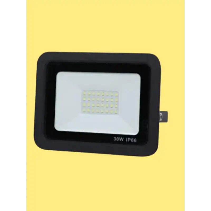 30 Watt Siyah Slim Kasa 3000K Günışığı IP65 Led Projektör