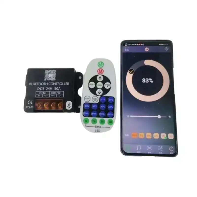 30A Tek Renk 23 Tuş Kumandalı ve Bluetoohlu RF Dimmer 5V- 24V