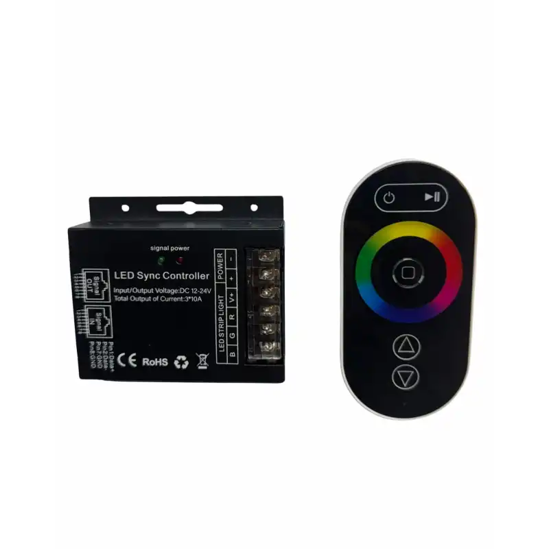36A Müzikli Sese Duyarlı RGB Dokunmatik Kumandalı RF Dimmer 12-24V
