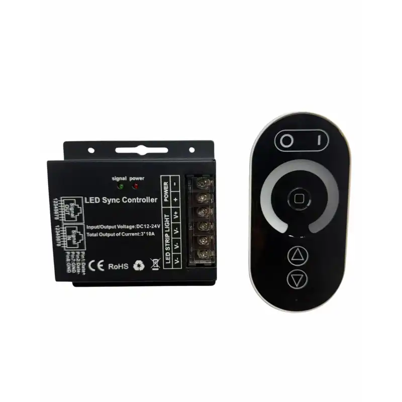 36A Müzikli Sese Duyarlı Tek Renk Dokunmatik Kumandalı RF Dimmer 12-24V