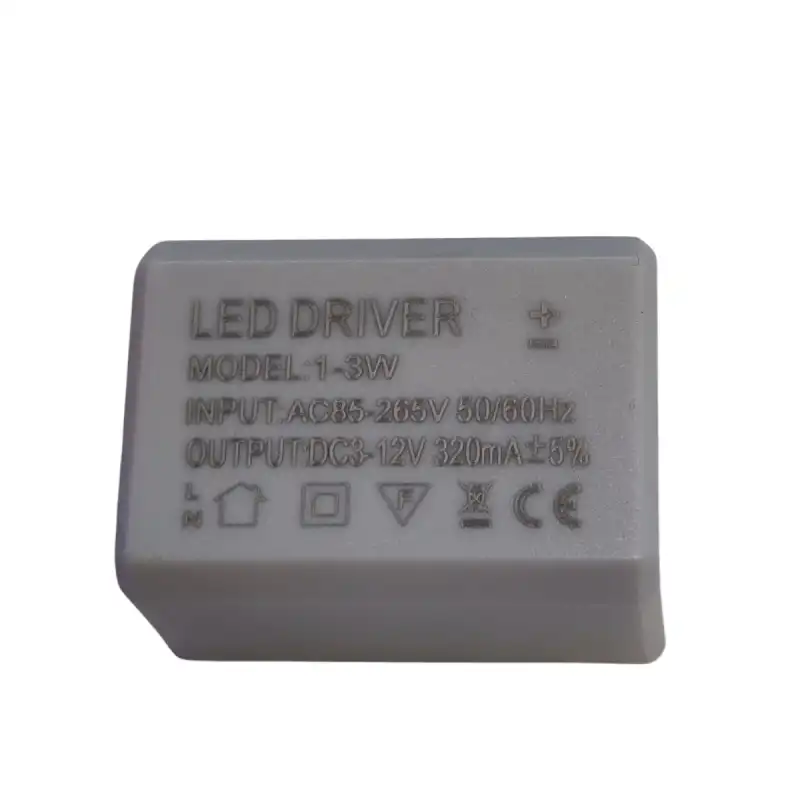 3x1 Watt 320mA 3V-12V Plastik Led Driver 5 Adet