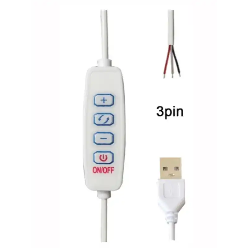 2 Amper 100 cm Fiş Üzerinden Dim Edilebilir Ucu Açık USB li Beyaz Renk Erkek Güç Kablosu