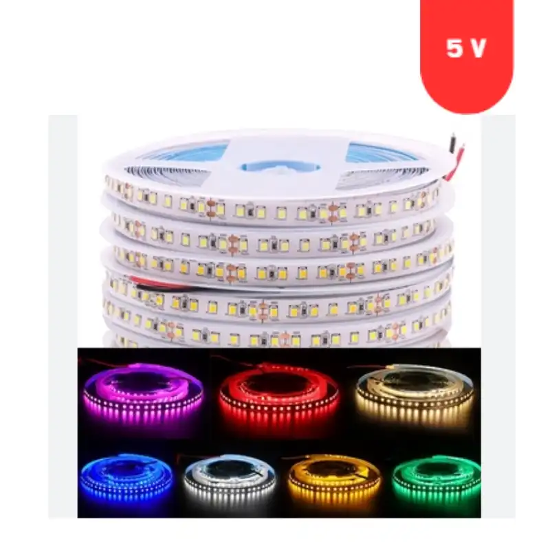 5 Volt 2835 SMD 6500 K Beyaz İç Mekan 60 Ledli 5 Metre Şerit Led