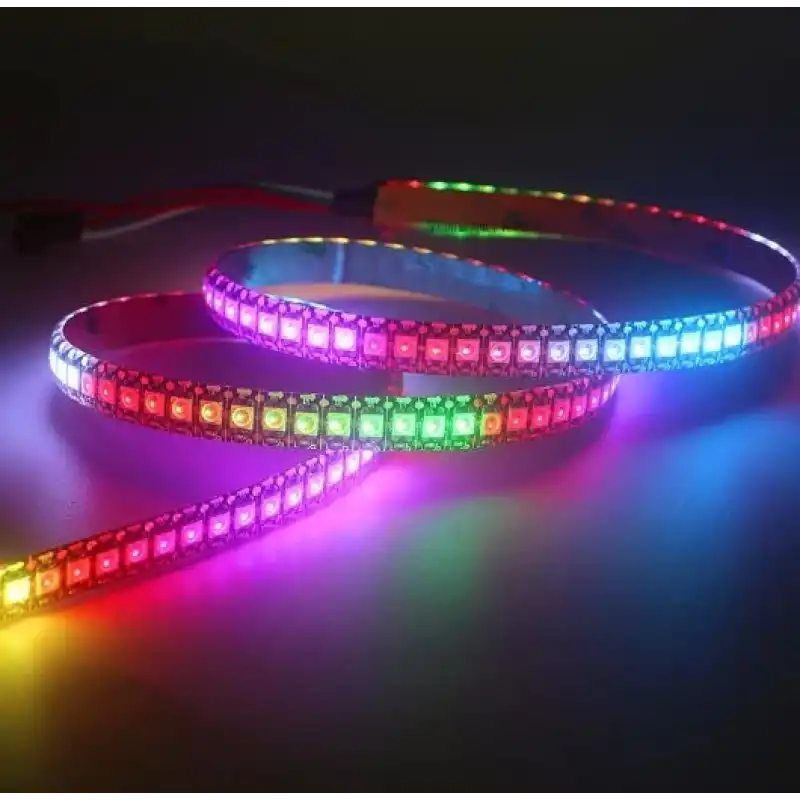 5 Volt IC2812 ARGB Pixel Magic Kayar 144 Led IP20 İç Mekan 1 Metre Şerit Led