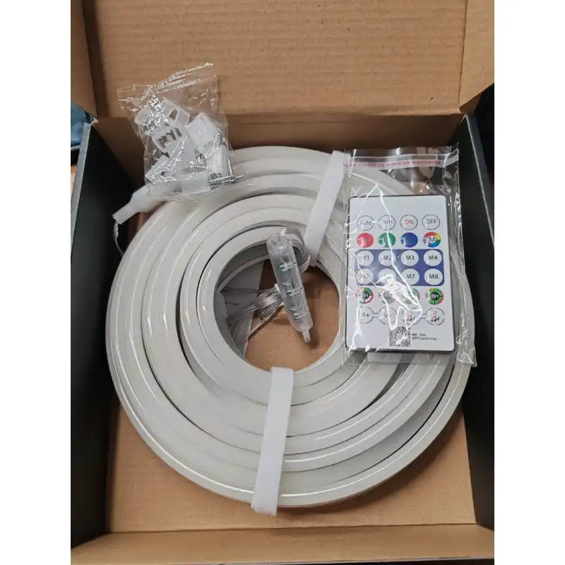 5V 10 Metre Usb Kitli IP65 IC-RGB Pixel Neon Şerit Led Bluetoothlu ve Uzaktan Kumandalı