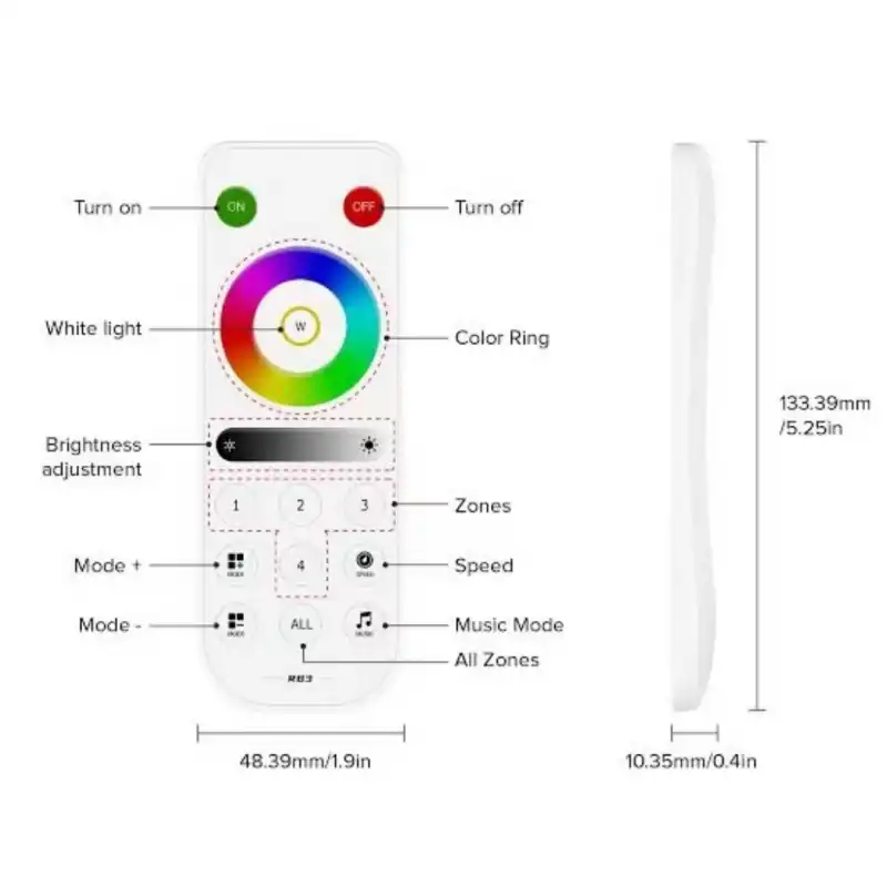 5V - 24V RB3 RGB ve RGBW Dimmer Kontrol Uzaktan Kumanda