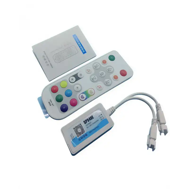 5V -24V SP548E Sese ve Müziğe Duyarlı RGB Pixel Led Kontrol Cihazı APP Kontrol ve RF Kumandalı