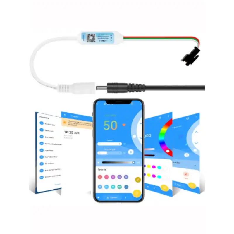 5V - 24V SP621 Cep Telefonundan Bluetoothla 142 Modlu Pixel Led Kontrol