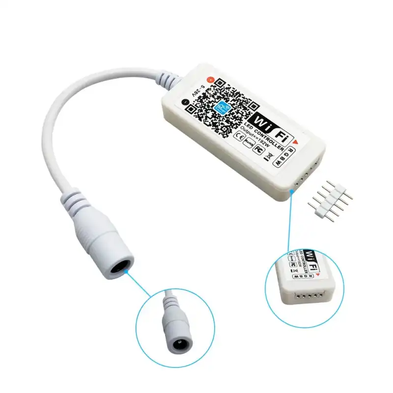 5V-24V Wifi Detekli RGBW Şerit Led Kontrol 5 Pin