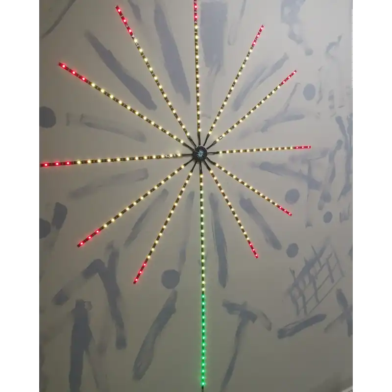 5V Palmiye Argb Pixel Şerit Ledli 24 Tuş RF Kumandalı Kutulu Set