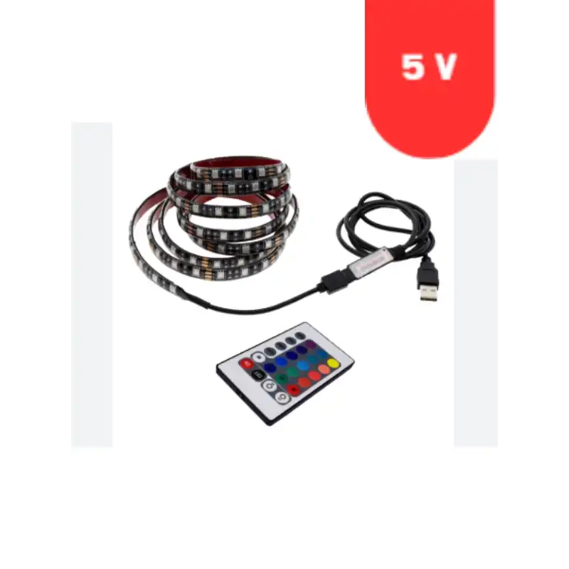 5V TV Arkası Rgb Şerit Led USB Güç Girişi 3 Metre
