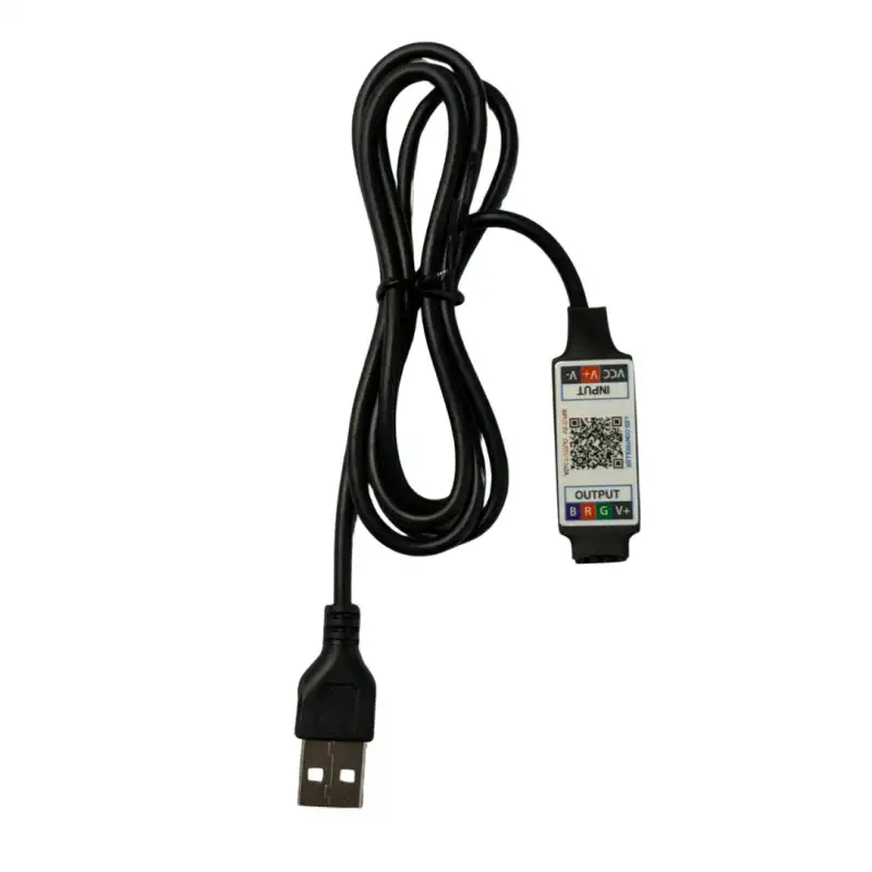 5V USB Girişli Bluetoothlu Cep Telefonundan RGB Led Kontrol 6A