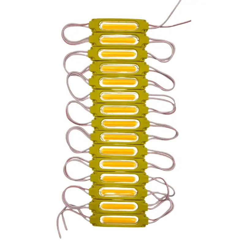 20 Adet 24 volt 2 Watt Sarı - Amber Cob Led Modül IP65