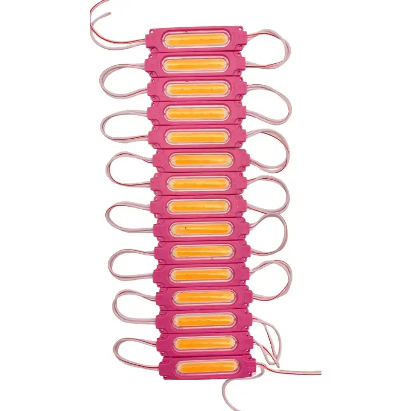 20 Adet 24 volt 2 Watt Pembe Cob Led Modül IP65