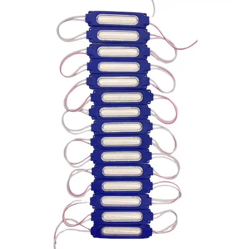 20 Adet 24 volt 2 Watt Mavi Cob Led Modül IP65