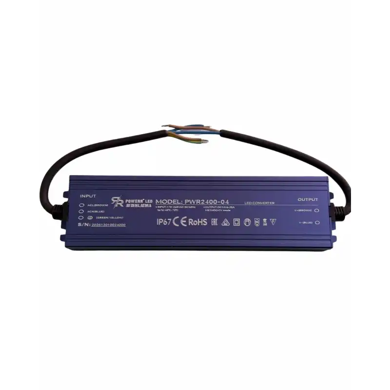 24 Volt 6.25 Amper 150 Watt Dış Mekan Metal Kasa Trafo IP67