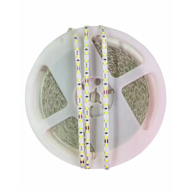 24 Volt 5 mm 2835 SMD 6500K Beyaz İç Mekan 120 Ledli 10 Metre Şerit Led