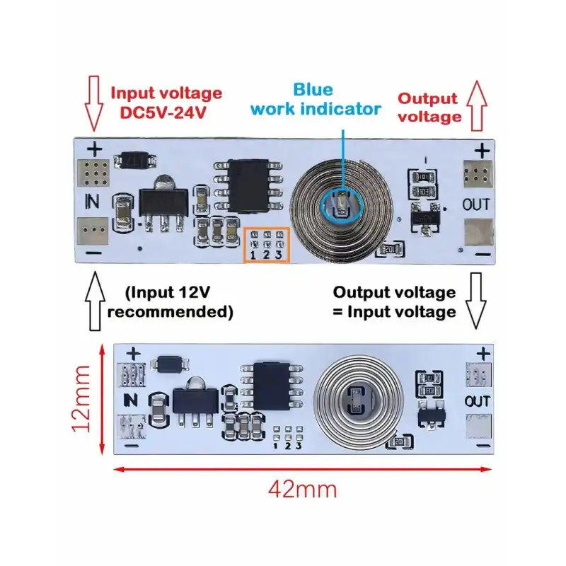 5V - 24V 3A Dokunmatik Touch Switch Aç Kapa Anahtarı