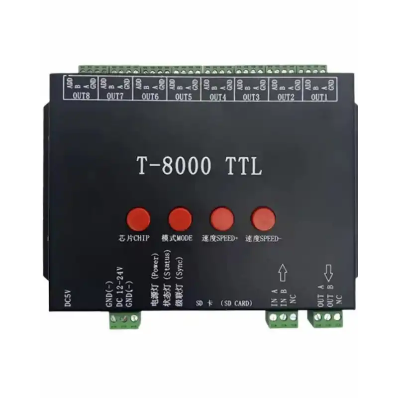 T-8000A-TTL Pixel Led Kontrol Cihazı 5V - 24V
