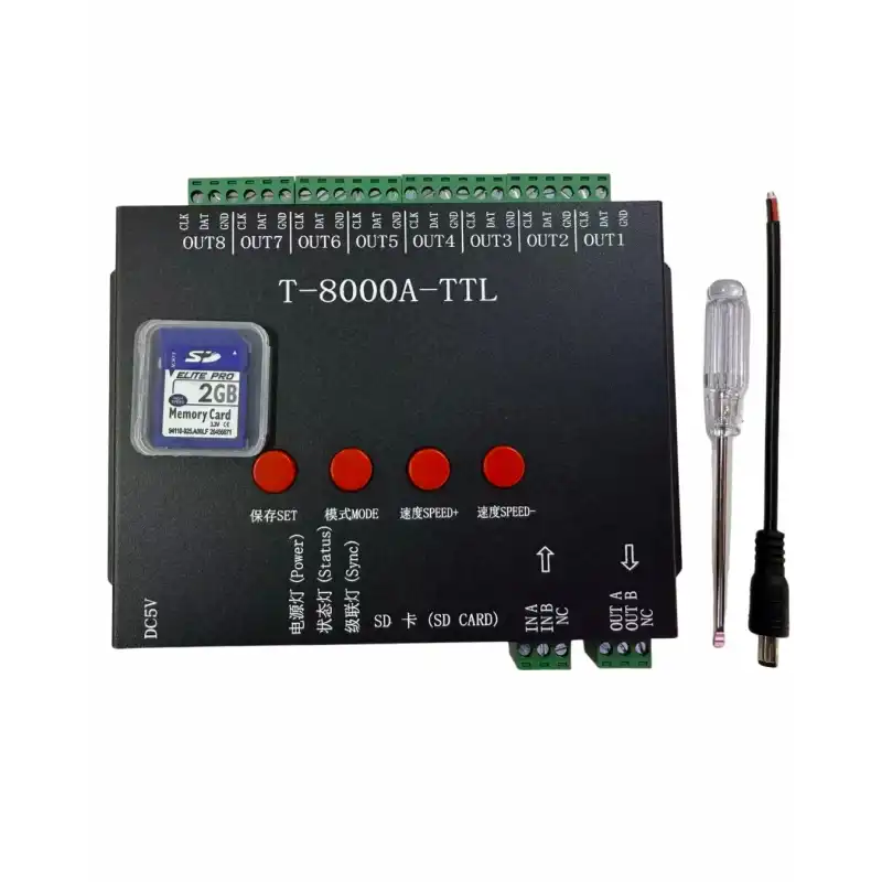 T-8000A-TTL Pixel Led Kontrol Cihazı 5V - 24V