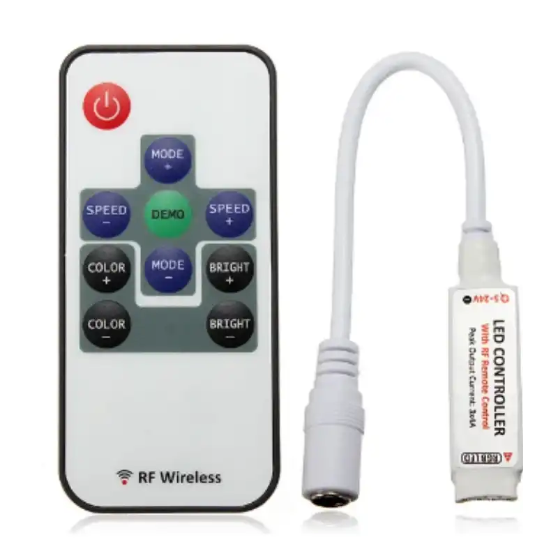 Mini RGB Şerit Led RF Kontrol 12A 5-24V