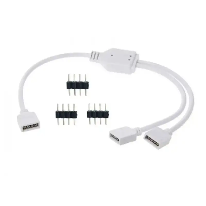 Rgb Şerit Led İkili Pin 1 Giriş 2 Çıkış Ara Bağlantılı Çoğaltıcı ve İğne