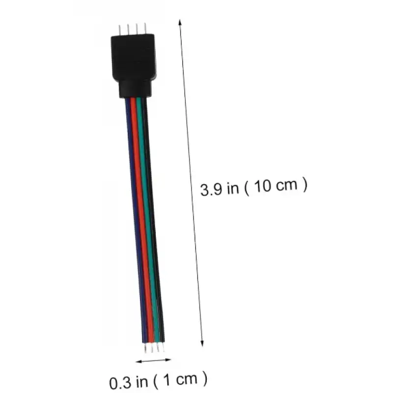 Rgb Şerit Led Kablolu Erkek Soketli 4 Pin İğneli Birleştirici 10 Adet