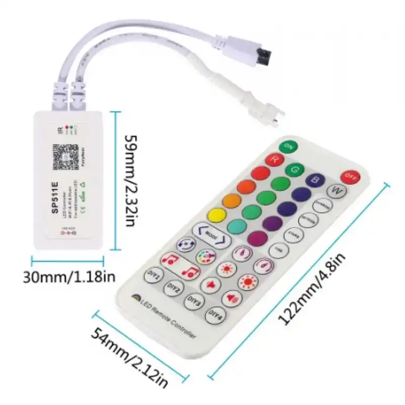 SP511E Sese ve Müziğe Duyarlı Argb Pixel Magic IR Kontrol 5-24V