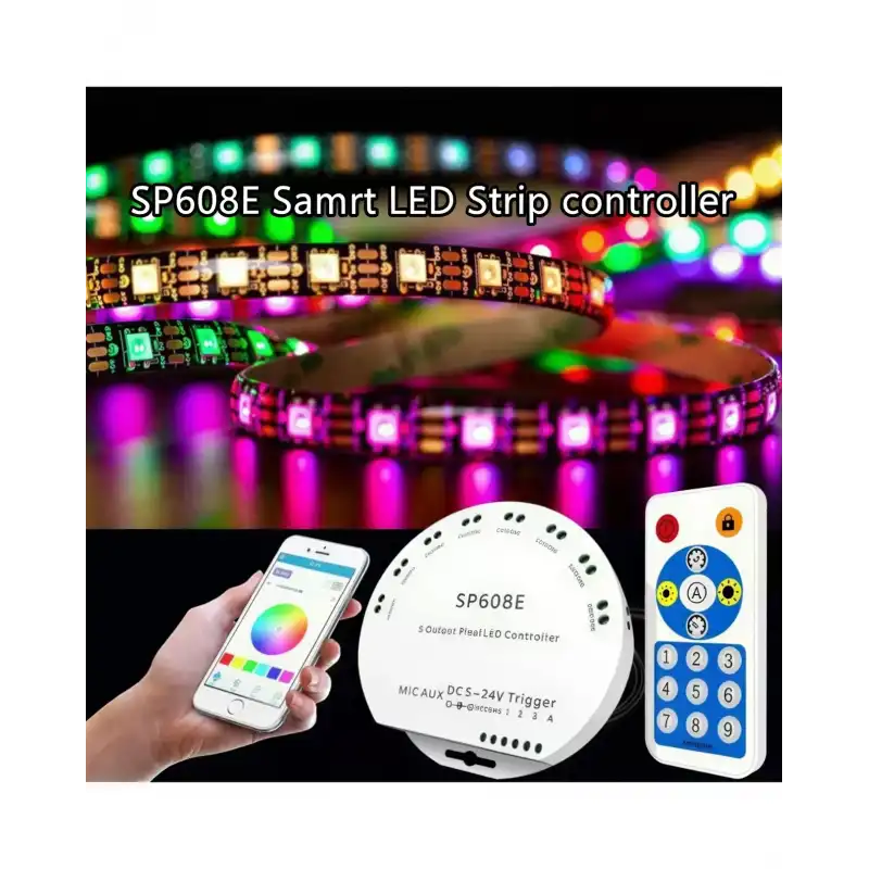 SP608E Argb Pixel Magic APP ve RF Kumanda Kontrol 5-24V