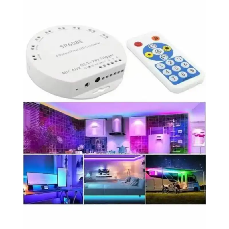 SP608E Argb Pixel Magic APP ve RF Kumanda Kontrol 5-24V