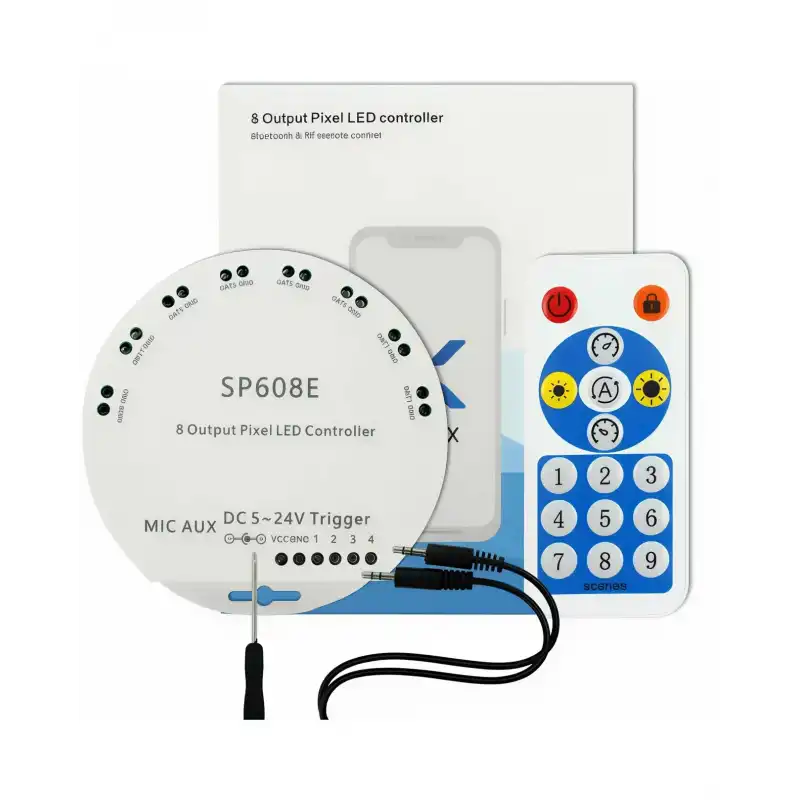 SP608E Argb Pixel Magic APP ve RF Kumanda Kontrol 5-24V