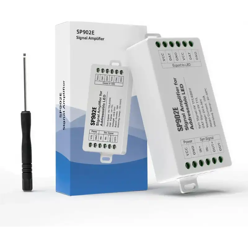 SP902E Argb Pixel Magic Led Sinyal Güçlendirici 5-24V