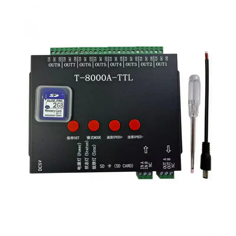 T-8000A-TTL Pixel Led Kontrol Cihazı 5V - 24V