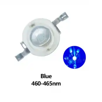 1 Watt 350mA Mavi Power Led PCB 10 Adet