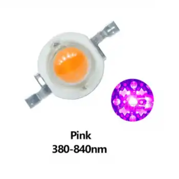1 Watt 350mA Pembe Power Led PCB 10 Adet