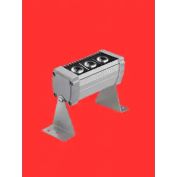 10 cm 3 Watt Kırmızı Işık Wallwasher Duvar Boyama IP65