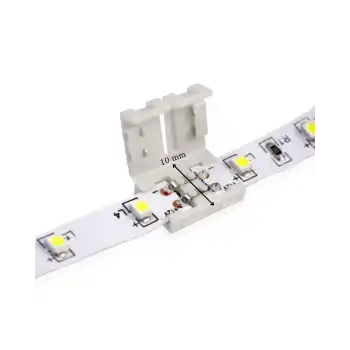 10 mm Tek Renk Şerit Led Birleştirme Aparatı Lehimsiz 2 Pin 10 Adet