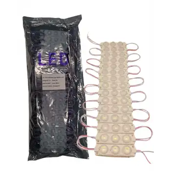 100 Adet 12 Volt 3 Watt 3 Lensli 3000K Günışığı 3030 SMD Led Modül IP65 1 Paket