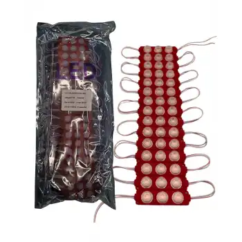 100 Adet 12 Volt 3 Watt 3 Lensli Kırmızı 3030 SMD Led Modül IP65 1 Paket